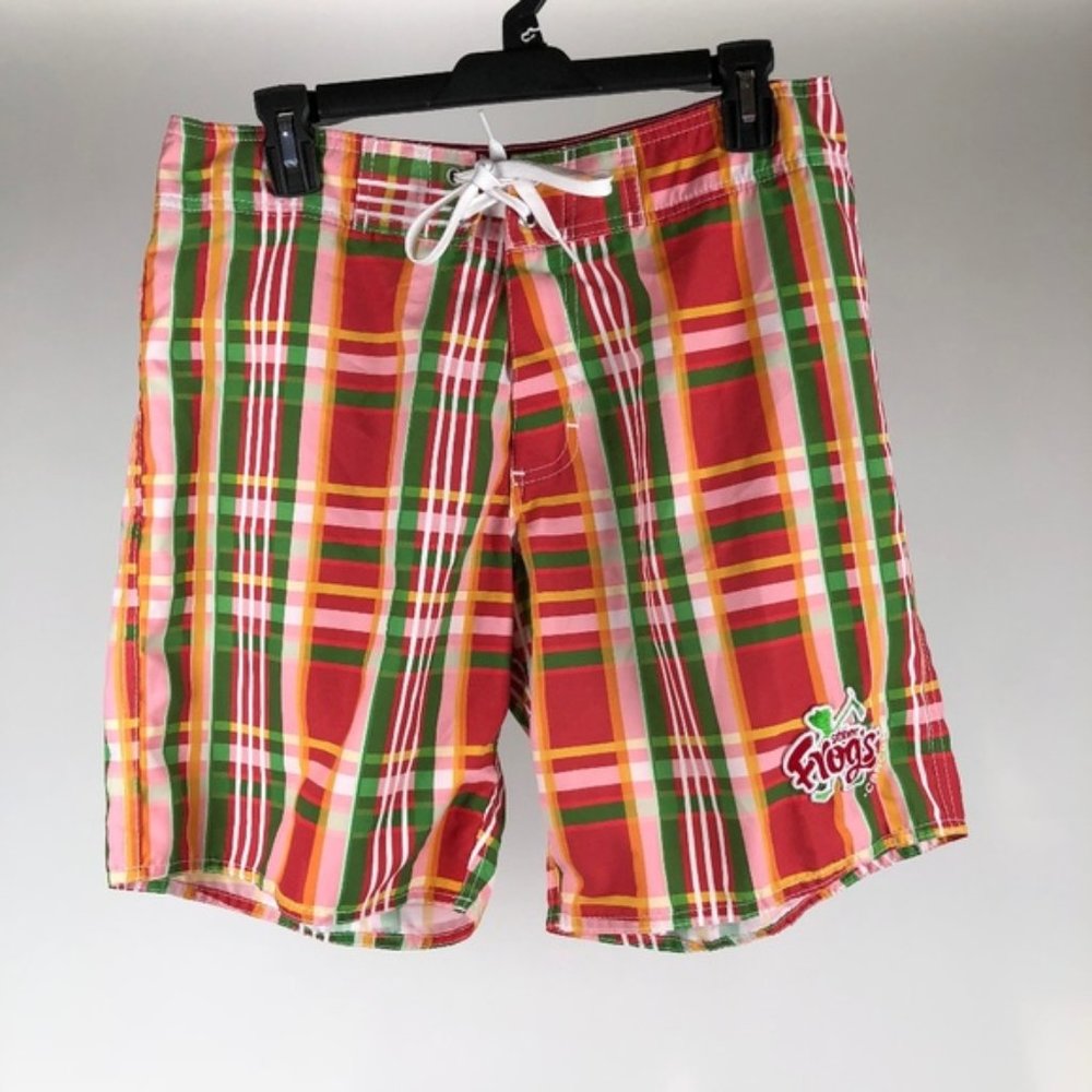 Señor Frogs Cancun Men's Board Checkerd Short M